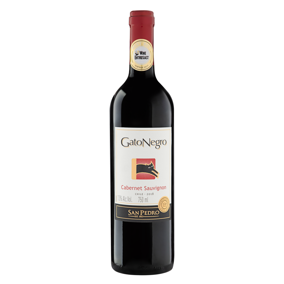VINHO TINTO GATO NEGRO CABERNET 750ML