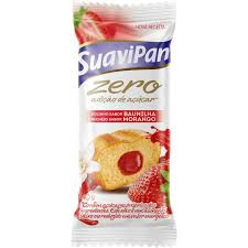 Bolinho Zero Baun C/Morango Suavipan 40g Vitaly 