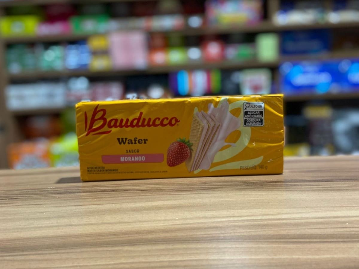 WAFER BAUDUCCO MORANGO 140G