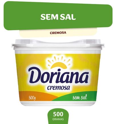 Margarina Cremosa Sem Sal Doriana 500g