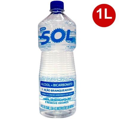 ALCOOL LIQUIDO 46 BICARBONATO 1 LITRO - SOL
