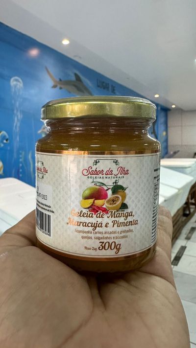 Geleia de manga, maracujá e pimenta