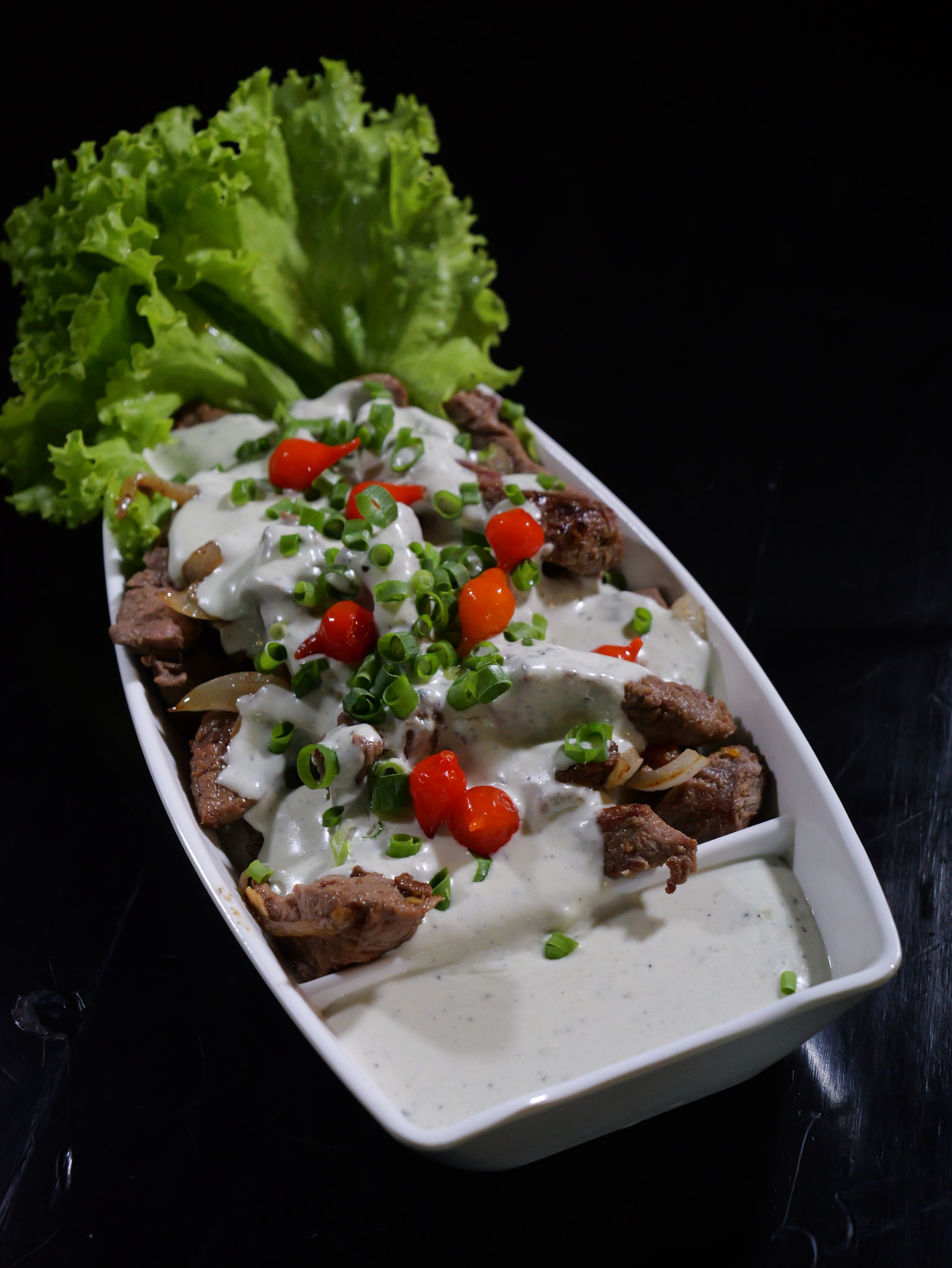 Filé ao Molho Gorgonzola