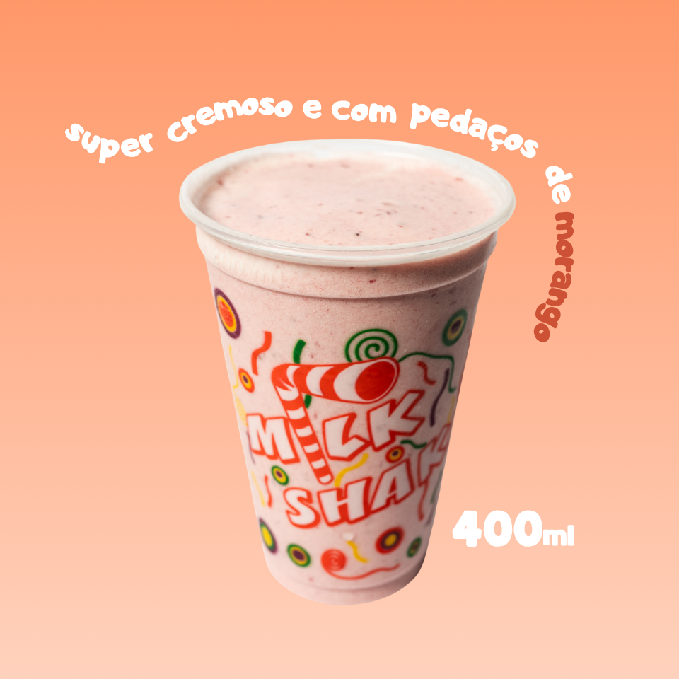 Milk Shake Morango 400ml
