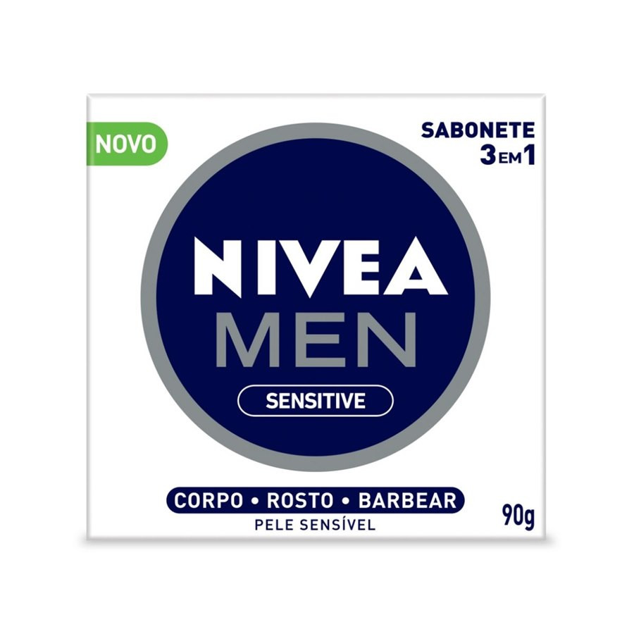 SABONETE NIVEA MEN SENSITIVE 3EM1 CX90G