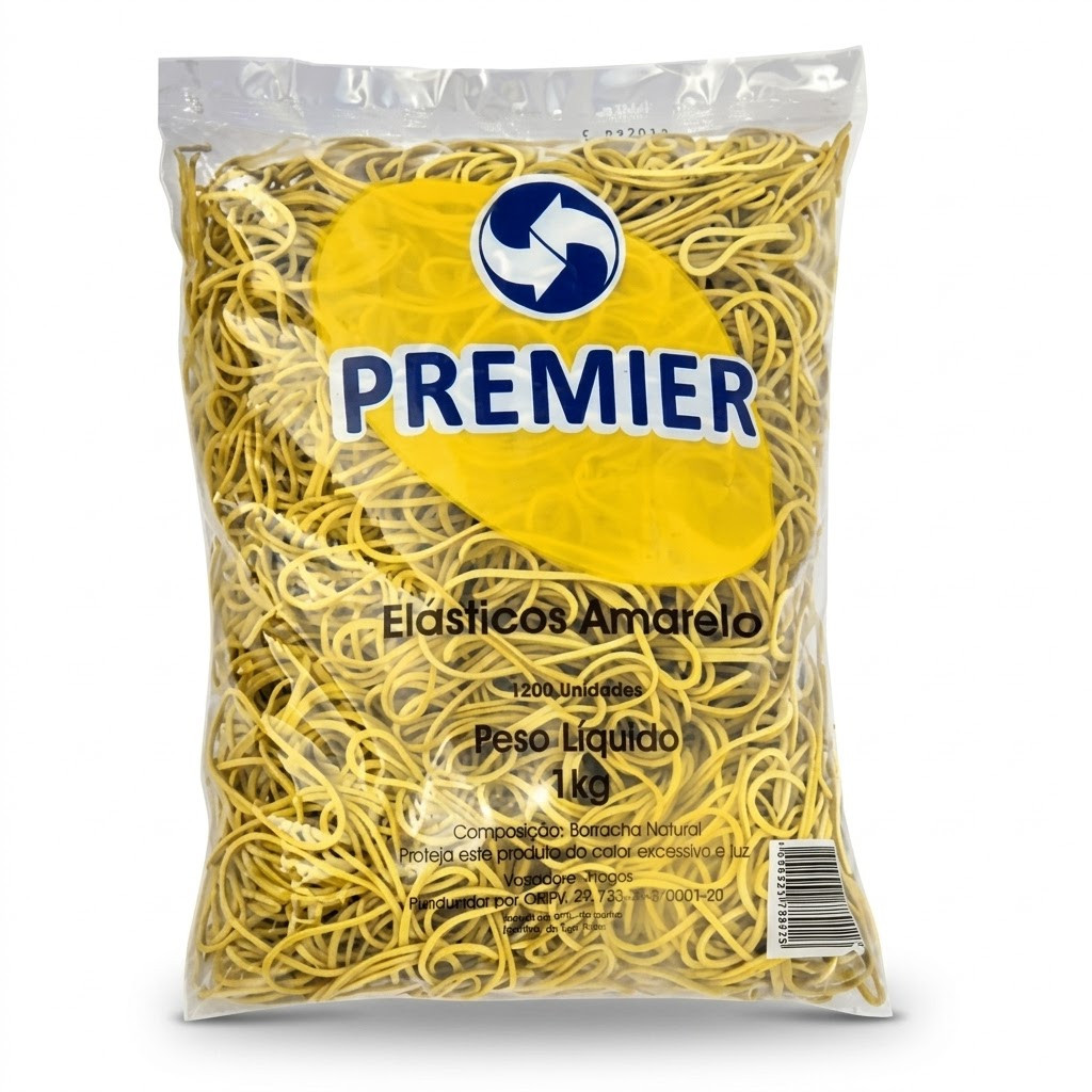 Elástico Amarelo Premier 1kg C/1.200uni