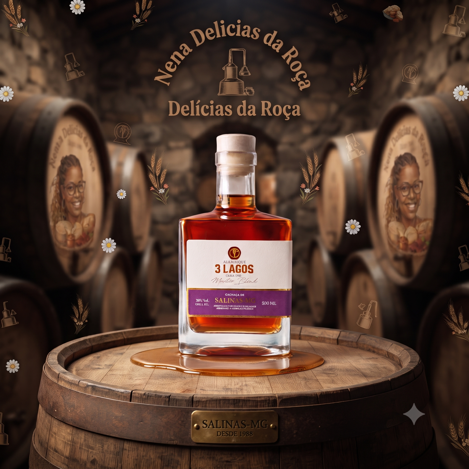 CACHAÇA ENVELHECIDA 3 LAGOS