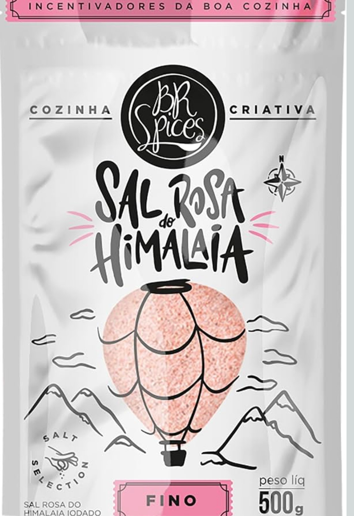 Sal Rosa do himalaia 500g