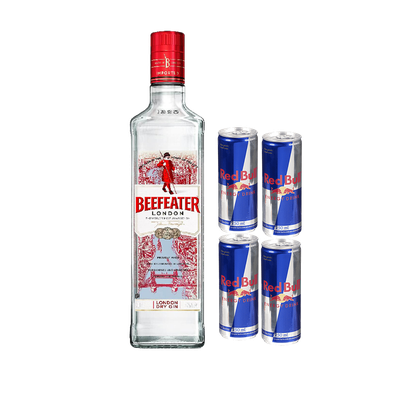 GIN Beffeater Londom + 4 Redbull