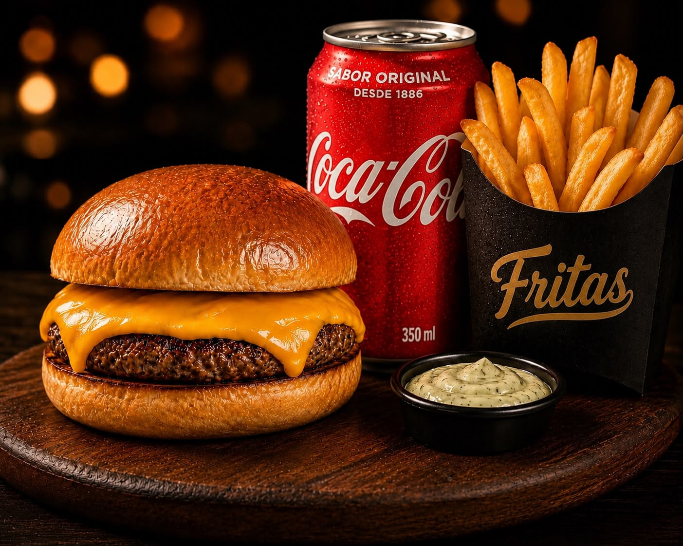 COMBO PÃO CARNE E QUEIJO