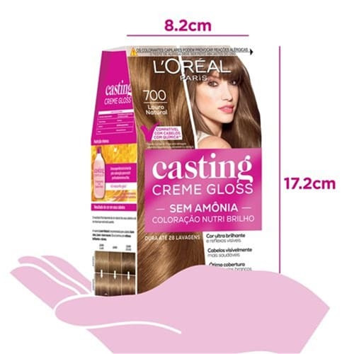 Tintura para Cabelo Casting Creme Gloss Louro Natural 700 L'oréal Paris