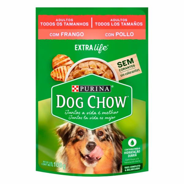 RAÇÃO SACHÊ DOG CHOW Adlt  Frango 100g 