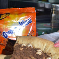 PIZZA DE CHOCLATE BRANCO C/ OVOMALTINE