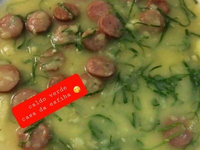 Caldo verde com calabresa e bacon 1 litro