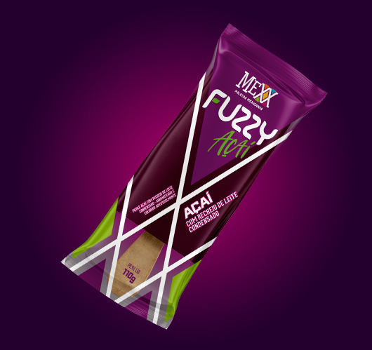 PALETA FUZZY AÇAÍ COM LEITE CONDENSADO - 130ml