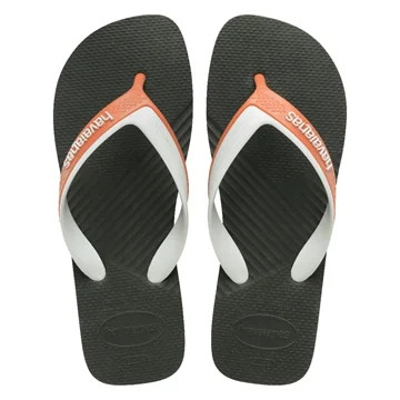 CHINELO HAVAIANAS DUAL VERDE OLIVA/BRANCO