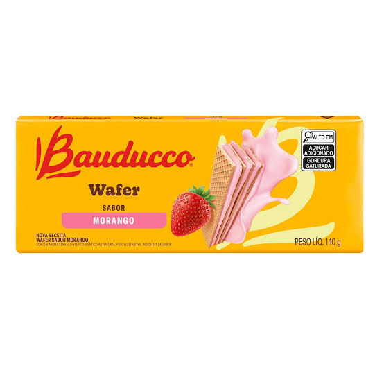 WAFER  BAUDUCCO MORANGO 140G