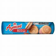 BISCOITO  AYMORE RECHEADO DE MORANGO 86G