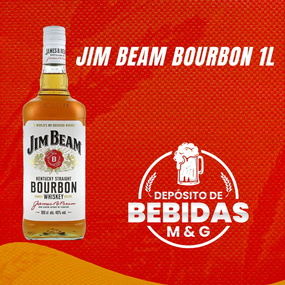 WHISKY JIM BEAM BOURBON 1L
