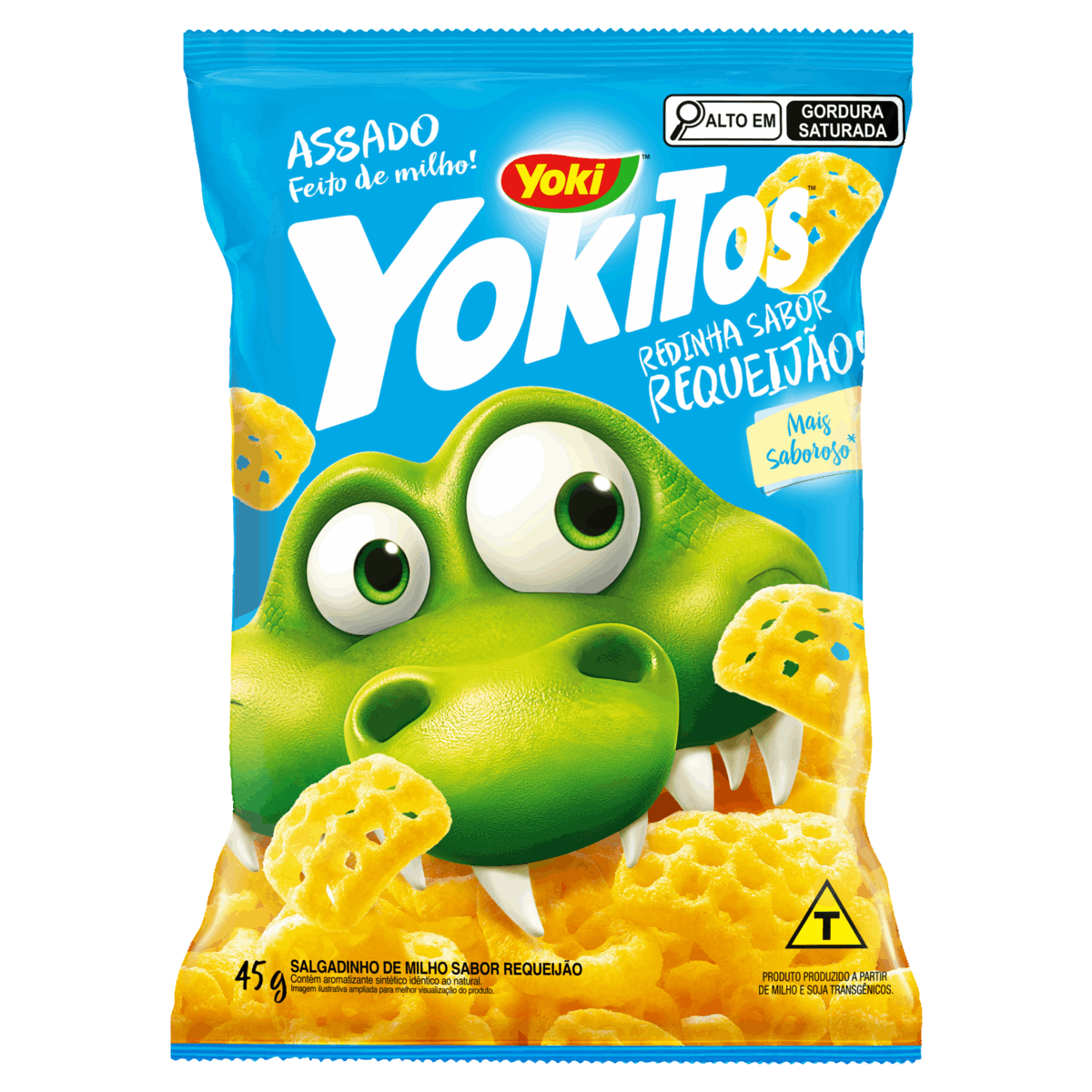 SALGADINHO DE MILHO YOKITOS REQUEIJAO REDINHA 45G