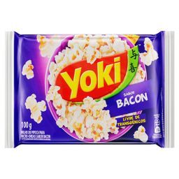 Pipoca Yoki Popcorn 100g Bacon