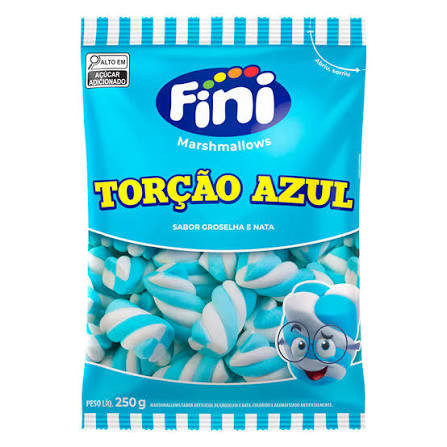 FINI MARSHMALLWS TORÇAO AZUL 250G