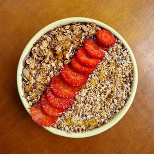 Açaí cremoso com morango