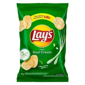 Batata Chips Lays Sour Cream (Elma Chips) 70g