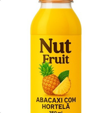 NUT FRUIT ABACAXI COM HORTELA 350ML