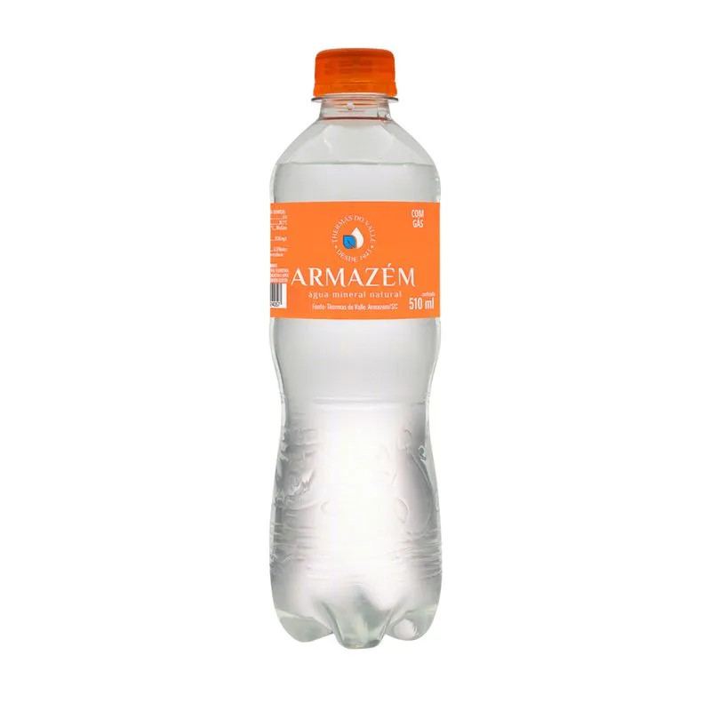 ÁGUA MINERAL COM GÁS 500ML