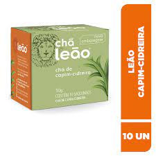 CHA LEAO CAPIM CIDREIRA 10G COM 10 UNIDADES
