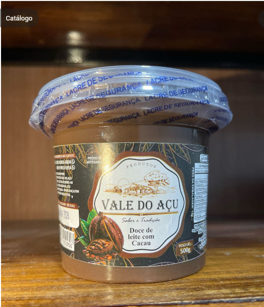 DOCE DE LEITE COM CACAU VALE DO AÇU