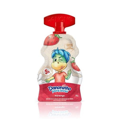 Petit Suisse para Levar Sabor Morango Danoninho 70g
