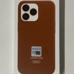 CAPA INDUCAO CASTANHO IPHONE 17 AIR LEATHER CASE