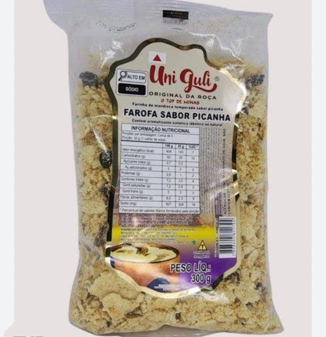 FAROFA PRONTA SABOR PICANHA UNI GULI 300G