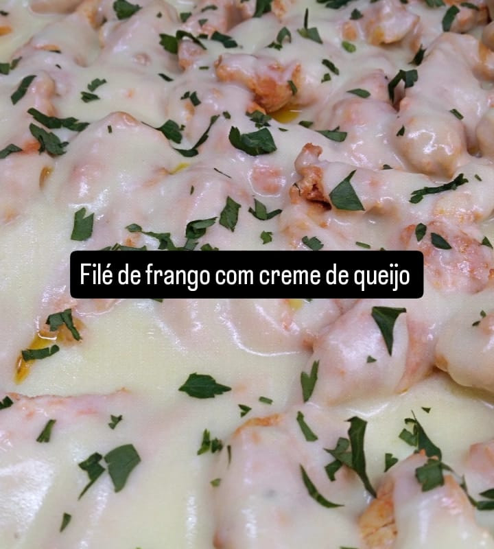 Filé de Frango com Creme de Queijo