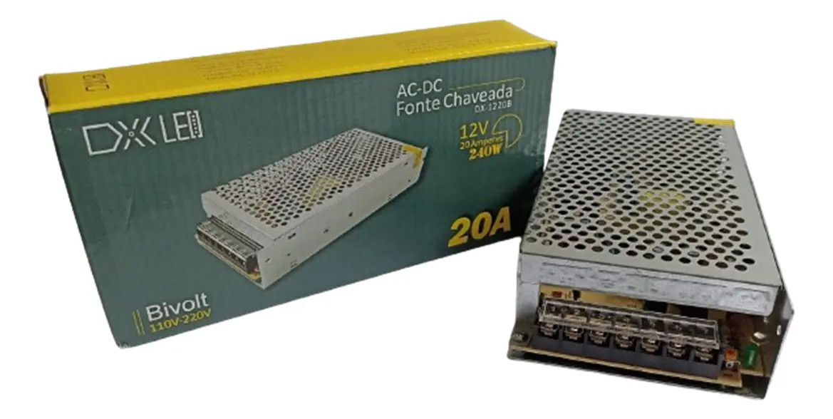 Fonte Chaveada Metálica 12V 20A 240W 