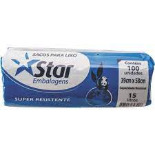SACO DE LIXO 15 LT STAR 