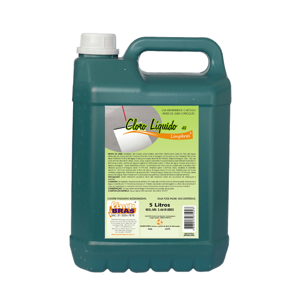 CLORO LIQ 4% LIMPBRAS 5L