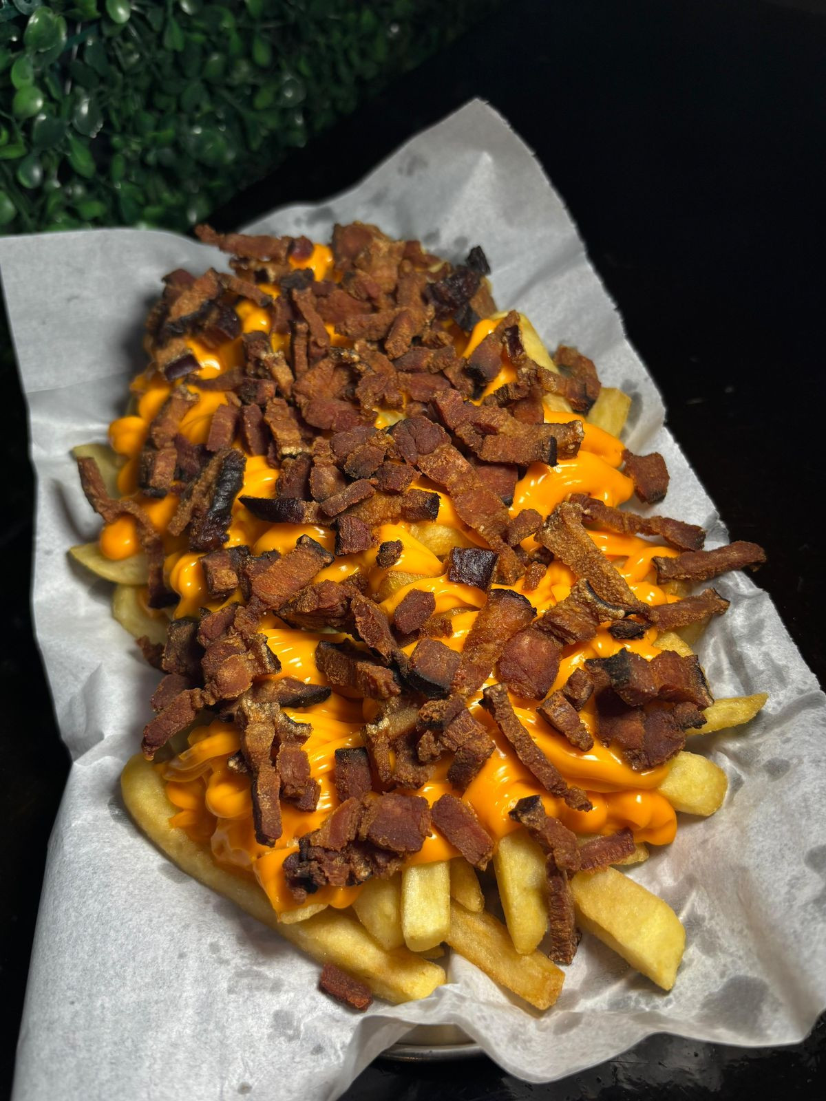 BATATA FRITA C/ BACON E CHEDAR