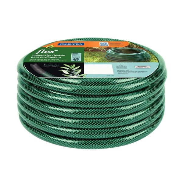 Mangueira Flex PVC Verde 1/2" x 2,3mm por Metro