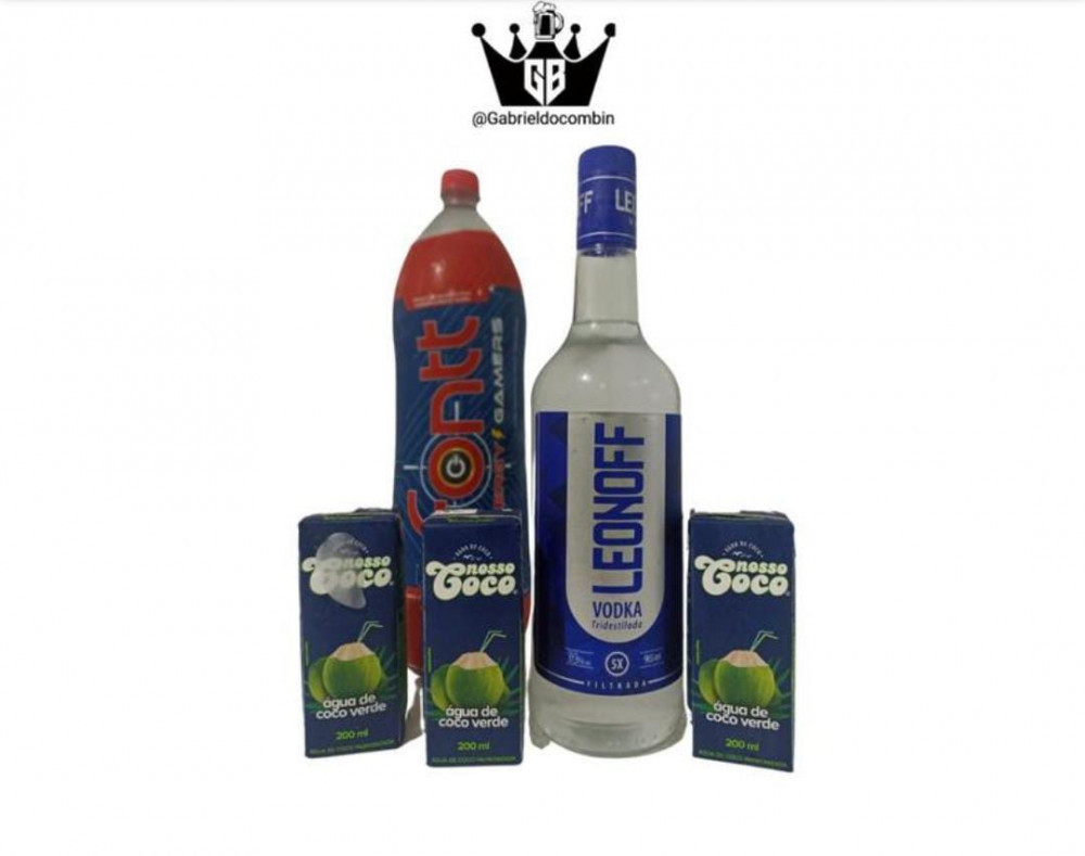 Combo Vodka leonof 3 gelos sabores