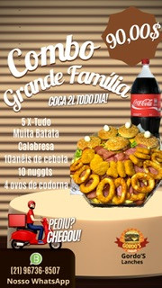 COMBO GRANDE FAMÍLIA