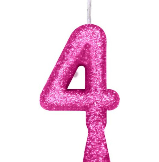 VELA ANIVERSARIO A&F PREMIUM N4 ROSA
