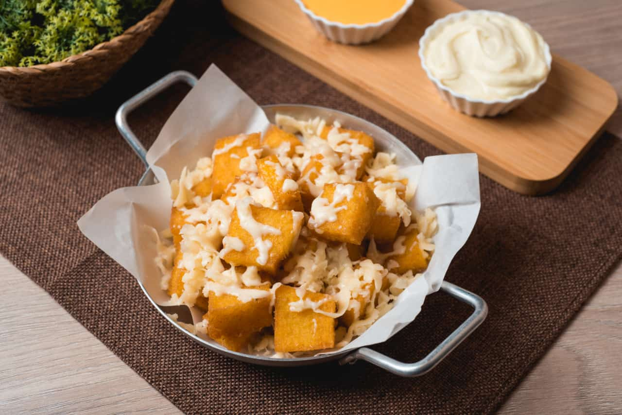 Polenta com queijo