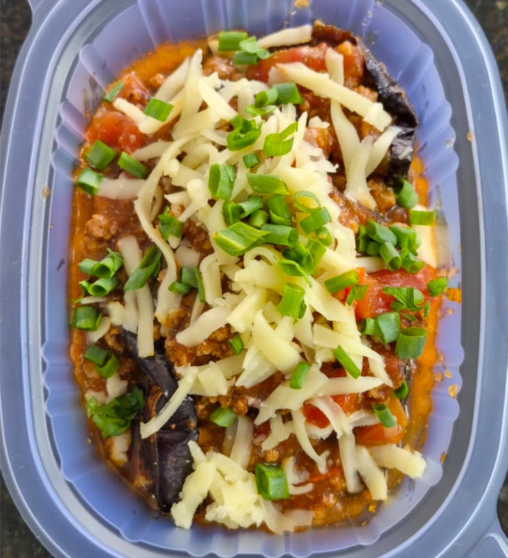 LASANHA DE BERINJELA LOWCARB (C/ LACTOSE) C/ MOLHO BOLONHESA 320 GRAMAS Congelado