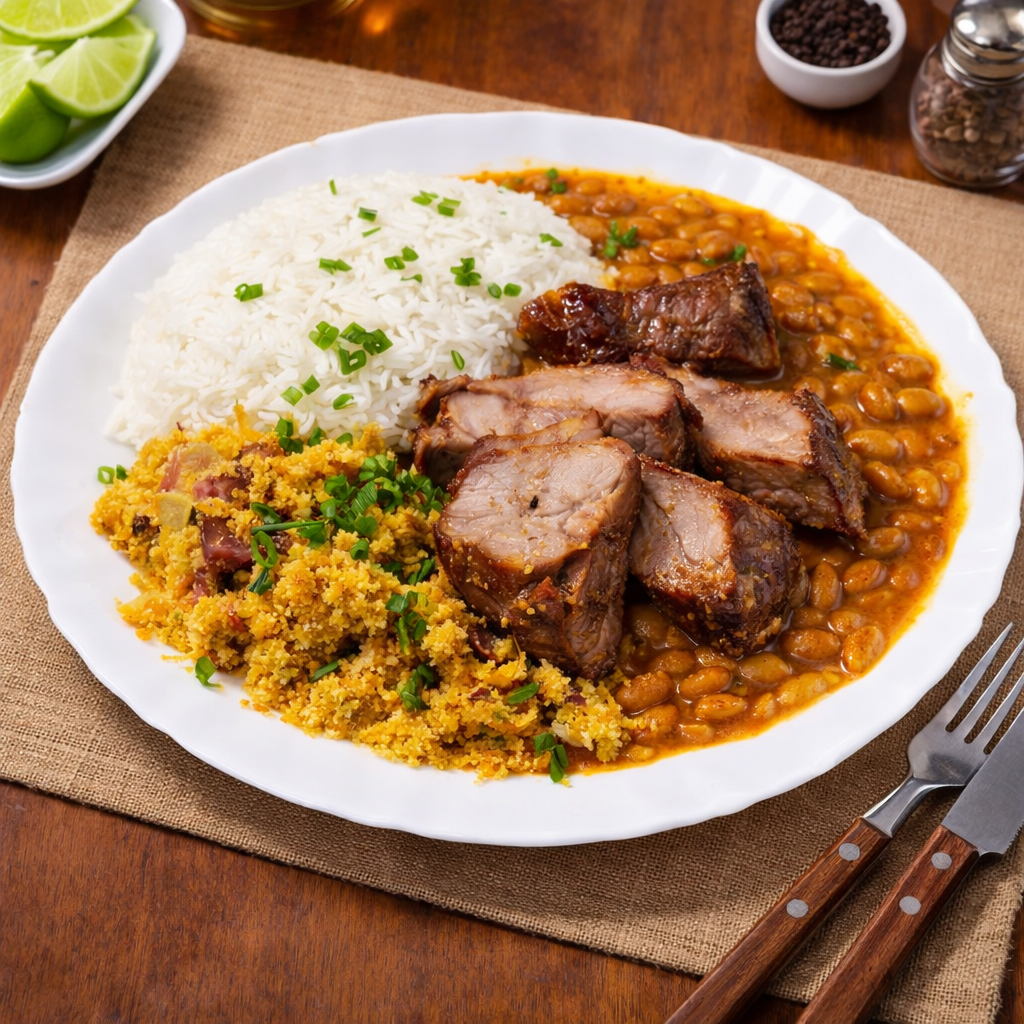 Lombo com Farofa