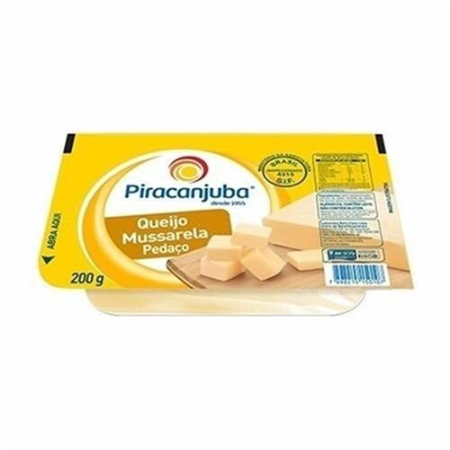 Queijo Mussarela Pedaço Piracanjuba 200g