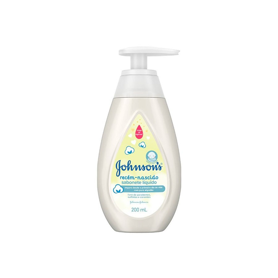 SABONETE LIQ JOHNSONS BABY RECEM NASCIDO 200ML