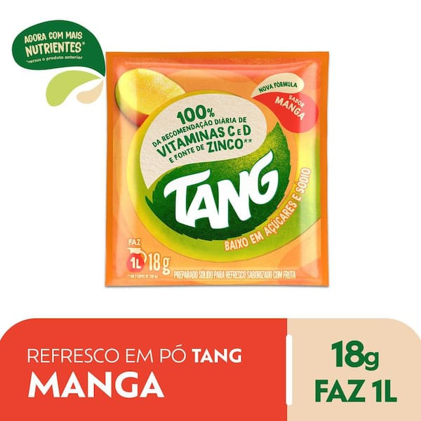 Refresco em Pó Sabor Manga Tang 18g